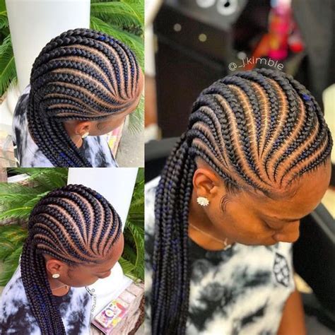 This hairstyle also suits natural wavy hair—the bounce and volume amplify. Ankara Teenage Braids That Make The Hair Grow Faster ...