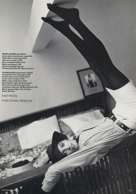 Christy Turlington By Arthur Elgort For Vogue Uk March 1990 Super