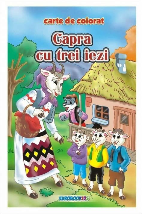 Capra Cu Trei Iezi Carte De Colorat Livia Vasile Conceicao Carti