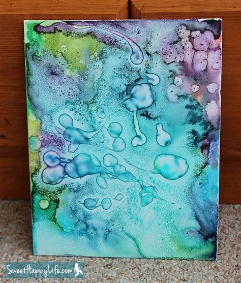 Diy Painting With Watercolors Glue And Salt Good Project To Do With