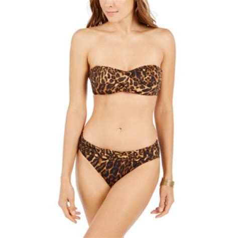 Leopard Print Bandeau Bikini For Her From The Luxe Company Uk