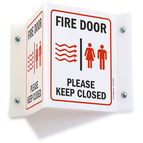 Fire Door Keep Closed Signs