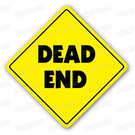 Dead End Sign Traffic Signs Road Door Kids Room T Etsy