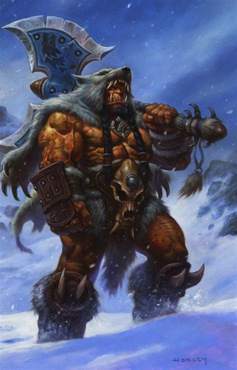 Wow Durotan Frontline Frostwolf Clan Jogo World Of Warcraft