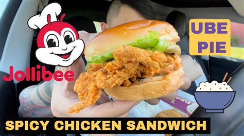 Jollibee For Lunch Deluxe Spicy Chicken Sandwich 2 Piece W Rice