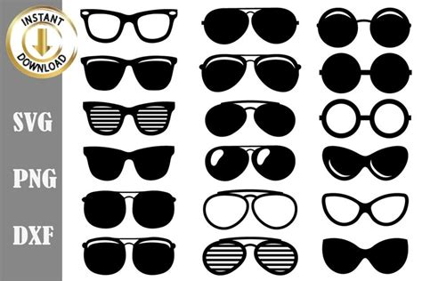 Sunglasses Svg Png Dxf Bundle Clipart Cut Files Sublimation
