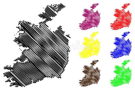 Ireland Map Vector Stock Vector Illustration Of Graphic 99890420