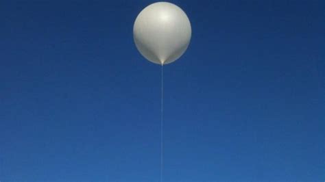 Giant Weather Balloon Carries Out Its Sky Mission Bbc News