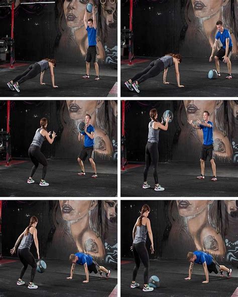 6 Calorie Blasting Partner Exercises Partner Workout Medicine Ball