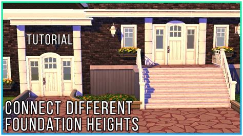 Sims 4 Tutorial Connecting Rooms W Different Foundation Heights
