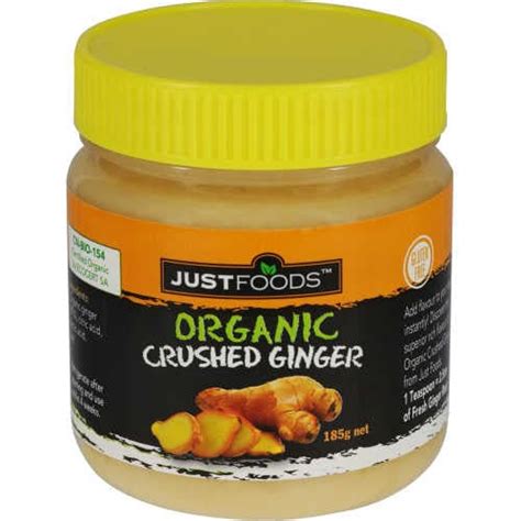 Buy Fresh Produce Ginger Crushed Organic 185g Online At Nz