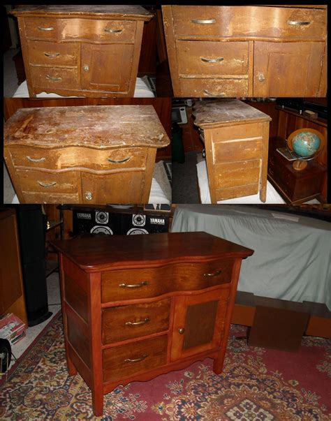Antique Dresser Commode I Restored From A Wreck Hope Chest Antique
