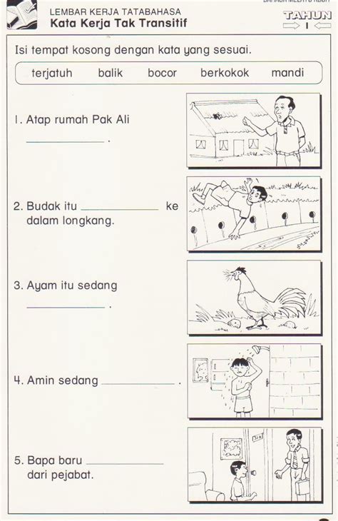 Documents similar to perbendaharaan kata teks bahasa malaysia tahun 5. Image result for latihan kata kerja tahun 1 | Preschool ...