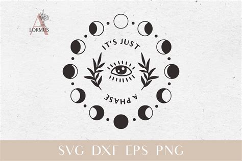 Moon Phases Svg Floral Moon Svg File For Cricut Celestial Svg My Xxx