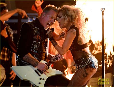 Lady Gaga Crowd Surfs During Grammys 2017 Performance With Metallica Video Photo 3858564