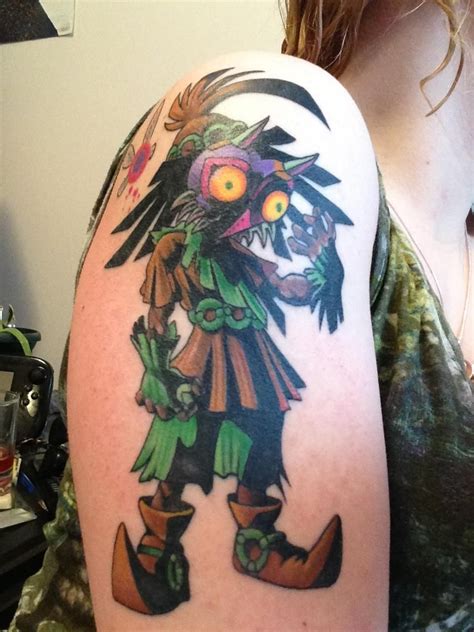 Zelda Majoras Maskskull Kid Tattoo Dope Tattoos Skull Tattoos Body