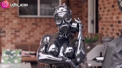 Black Latex Catsuit Gas Mask Enclosure Xxx Mobile Porno Videos