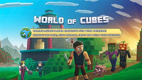 World Of Cubes Survival Games Android Gameplay Youtube