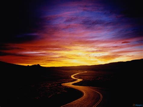 Sunset Road Images Sunset On The Road 1600 X 1200 Download