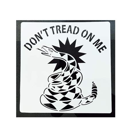Buy Large Dont Tread On Me Gadsden Stencil For Painting On Wood Walls