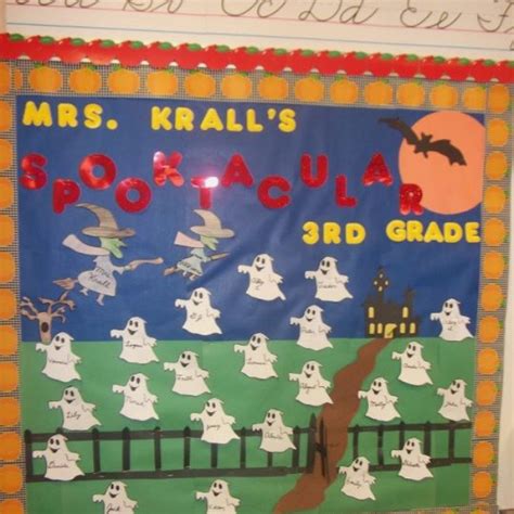 3rd Grade Bulletin Board For Halloween Bulletin Boards Pinterest