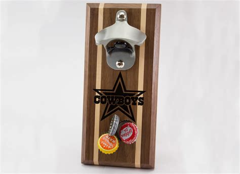 Dallas Cowboys Magnetic Bottle Opener Rockford Woodcrafts