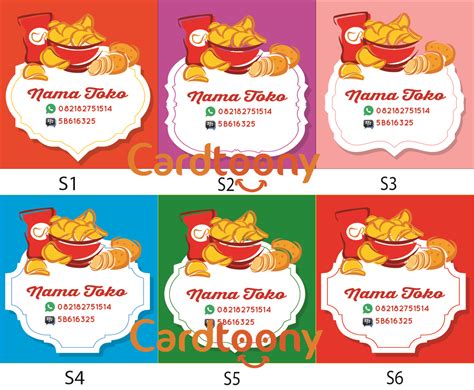 18 Contoh Desain Stiker Snack Sederhana Unik Menarik Tujuh Media