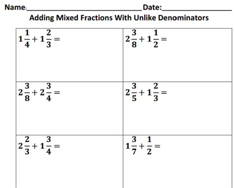 adding fractions with like denominators worksheet 1