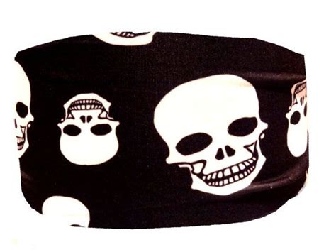 4 Wide Running Crossfit Headband Large Skulls By Lebandz 800
