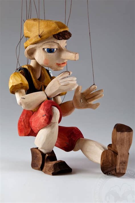 Hand Carved Pinocchio Marionette Puppet 50cm 19 Inches Etsy