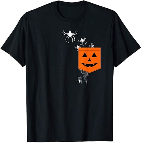 Halloween Pumpkin Scary Halloween Funny Party Spooky Spider T Shirt