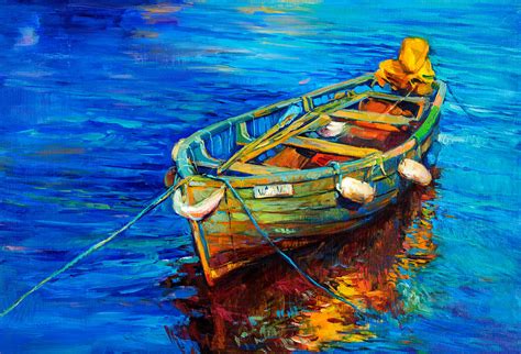 Boat By Ivailo Nikolov Painting By Boyan Dimitrov