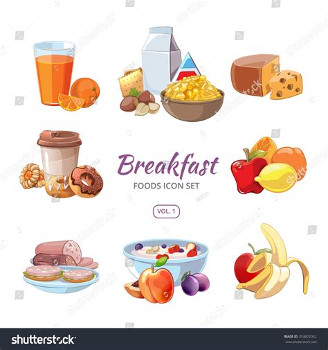 13 users visited clipart breakfast lunch and dinner this week. Breakfast Food Icons Cartoon Style Lunch Stock Vector ...