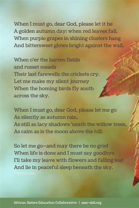 Four Simple Autumn Prayers Asec Sldi News Meaningful Poems Prayers