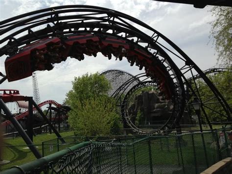 Demon At Six Flags Great America Picture Coaster Amusement Park And Roller Coaster