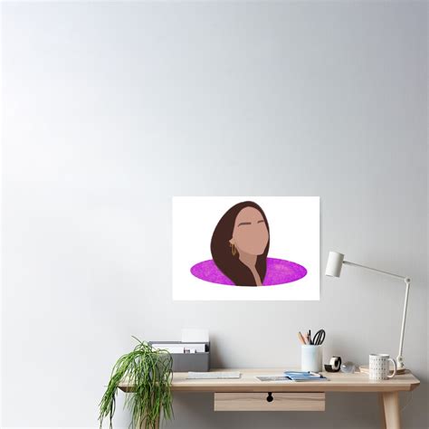Addison Rae Blank Face Poster By H Baileyy Redbubble
