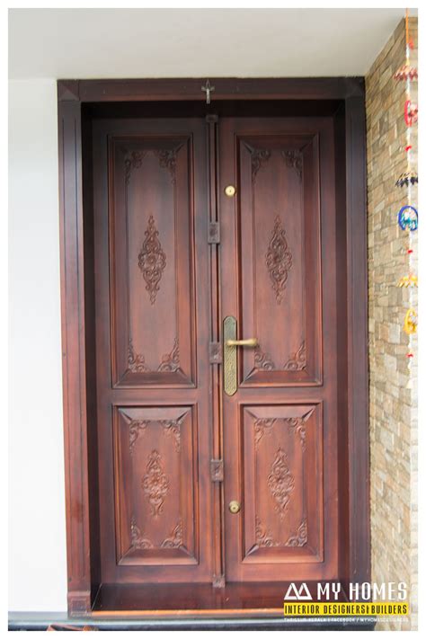 Kerala Front Single Door Designs