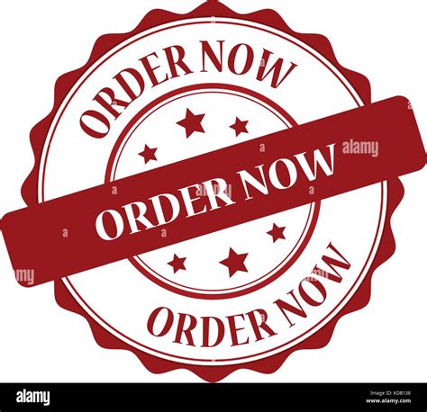 Order Red Stamp Illustration Stock Vector Image And Art Alamy
