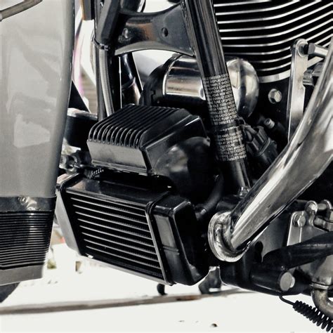 Many harley davidson dealership technicians are telling customers that synthetic motor oil is too slippery and can cause flat spots on roller bearings because the bearings. 6 Pics Sportster Oil Cooler Install And View - Alqu Blog