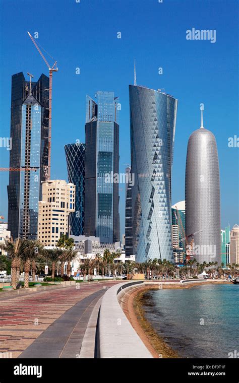 View Of Doha Qatar Stock Photo Alamy