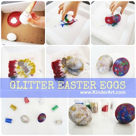 Glitter Eggs Craft For Easter Monthly Seasonal Crafts Kinderart