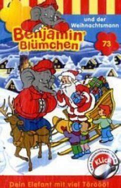 Benjamin blümchen ist der einzige sprechende elefant der welt, der in einem neustädter zoo lebt. Benjamin Blümchen und der Weihnachtsmann, 1 Cassette von ...