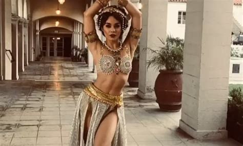 Vanessa Hudgens Appears To Be Trying On Her Halloween Costume Early In Sexy Mata Hari Outfit
