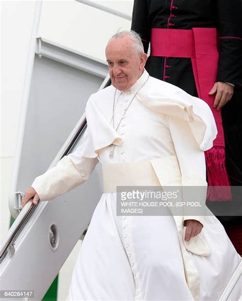 His Holiness Pope Francis Arrives At Joint Base Andrews In Maryland
