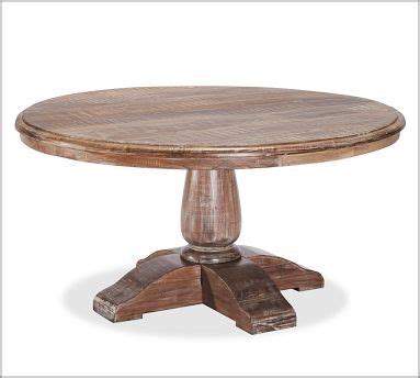 • base is crafted of soli… round coffee table | Coffee table pottery barn, Coffee ...