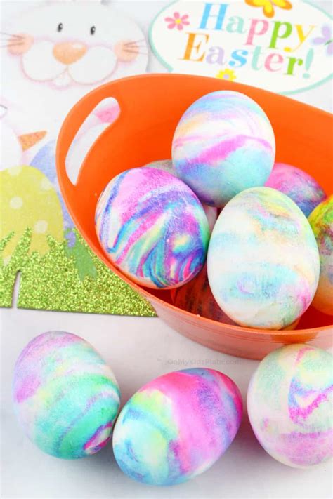 How To Dye Easter Eggs With Cool Whip On My Kids Plate