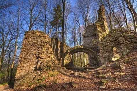 Medieval Castle Ruins In The Forest Medieval Castle Castle Ruins Forest
