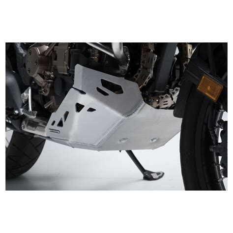 Crash bars and skid plates are tested to ensure no loss of cornering and ground clearance. SW-MOTECH Skid Plate Honda Africa Twin 2016-2019 - Cycle Gear