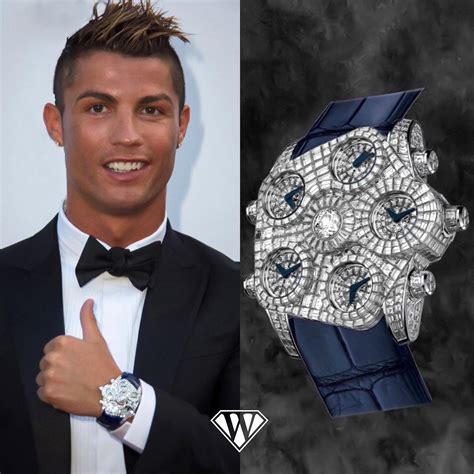 Ronaldo With His Jacob And Co Grand Baguette Watch Superwatchm