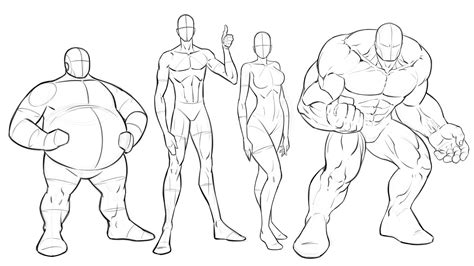 How to Draw Various Body Types and Proportions for Comics | Robert